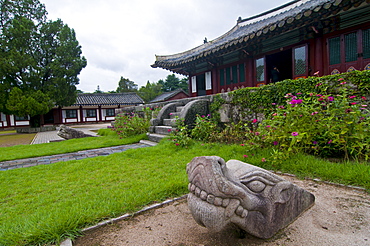 The temple complex of Songgyungwan, home of the Koryo Museum, Kaesong, North Korea, Asia