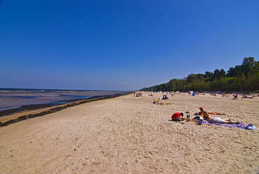 The beach of Jurmala, Riga, Latvia, Baltic States, Europe