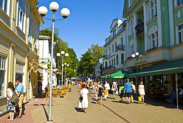 The pedestrian zone of Riga, Latvia, Baltic States, Europe