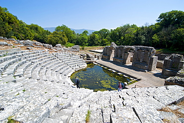 The Roman ruins of Butrint, UNESCO World Heritage Site, Albania, Europe