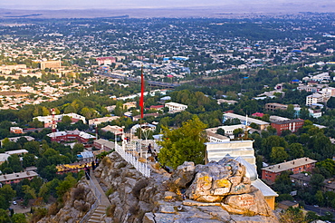 View over city, Osh, Kyrgyzstan, Central Asia