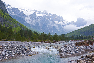 Thethi in the Albanian Alps, Albania, Europe