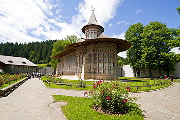 Voronet Monastery in the Bucovina, UNESCO World Heritage Site, Romania, Europe