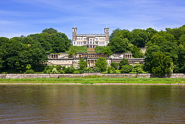 Castle above the River Elbe, Saxony, Germany, Europe