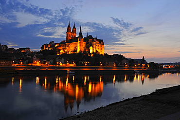 Albrechtsburg in Meissen, Saxony, Germany, night shot