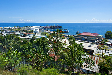 View over Honiara, capital of the Solomon Islands, Pacific