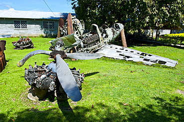 Second Wordl War relic at the Betikama SDA mission, Honiara, capital of the Solomon Islands, Pacific