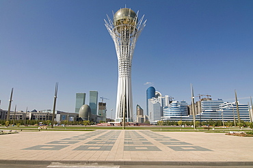 Bayterek Tower, modern landmark, Astana, Kazakhstan, Central Asia