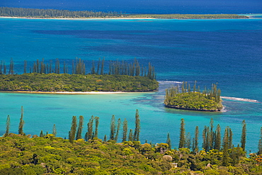 View over the Ile des Pins, New Caledonia, Melanesia, South Pacific, Pacific