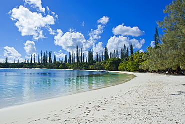 White sand beach, Bay de Kanumera, Ile des Pins, New Caledonia, Melanesia, South Pacific, Pacific