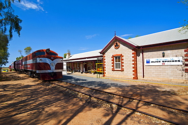 The Ghan in the Ghan Heritage Museum, Alice Springs, Northern Territory, Australia, Pacific