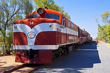 The Ghan in the Ghan Heritage Museum, Alice Springs, Northern Territory, Australia, Pacific