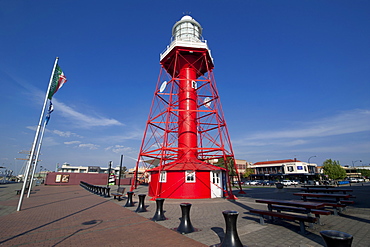 Lighthouse on a pier in Port Adelaide, Adelaide, South Australia, Australia, Pacific