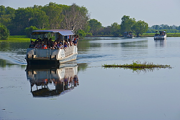 River cruise ship, Kakadu National Park, UNESCO World Heritage Site, Northern Territory, Australia, Pacific