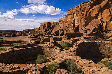 Chaco ruins in the Chaco Culture National Historic Park, UNESCO World Heritage Site, New Mexico, United States of America, North America 