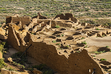 Chaco ruins in the Chaco Culture National Historic Park, UNESCO World Heritage Site, New Mexico, United States of America, North America 