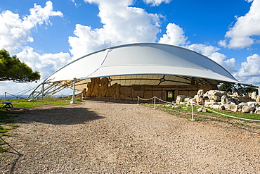 Prehistoric temple of Haqar Qim, UNESCO World Heritage Site, Malta, Europe 