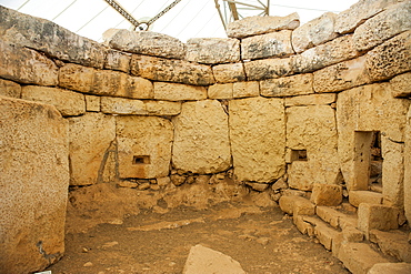 Prehistoric temple of Mnajdra, UNESCO World Heritage Site, Malta, Europe 