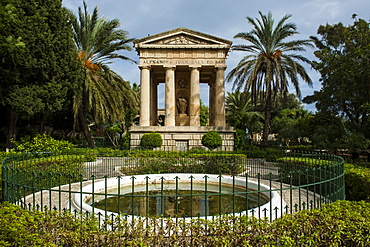 Lower Barrakka Gardens and the Alexander Ball memorial, UNESCO World Heritage Site, Valetta, Malta, Europe 