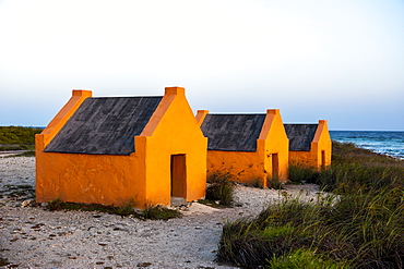 Slave huts in Bonaire, ABC Islands, Netherlands Antilles, Caribbean, Central America