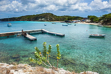 Bay of Kleine St. Michel in Curacao, ABC Islands, Netherlands Antilles, Caribbean, Central America