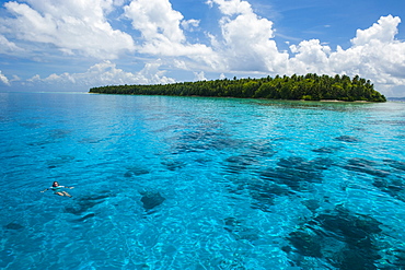 Little islet in the Ant Atoll, Pohnpei, Micronesia, Pacific