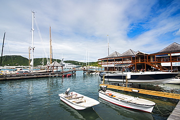 Sailing boats in the Falmouth Harbour, Antigua, Antigua and Barbuda, West Indies, Caribbean, Central America