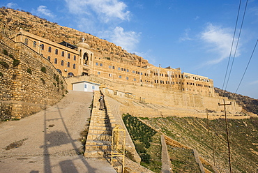 Syrian Orthodox Monastery Mar Mattai, (St. Matthews Monastery) overlooking Mosul, Iraq, Middle East 