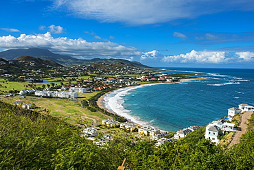 View over North Frigate Bay on St. Kitts, St. Kitts and Nevis, Leeward Islands, West Indies, Caribbean, Central America 