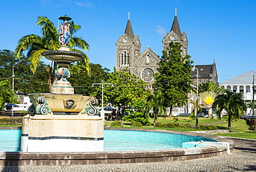 Independence Square in Basseterre, St. Kitts, St. Kitts and Nevis, Leeward Islands, West Indies, Caribbean, Central America 