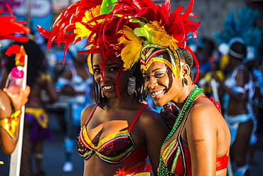 Carnival in Basseterre, St. Kitts, St. Kitts and Nevis, Leeward Islands, West Indies, Caribbean, Central America