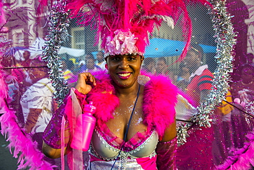 Carnival in Basseterre, St. Kitts, St. Kitts and Nevis, Leeward Islands, West Indies, Caribbean, Central America