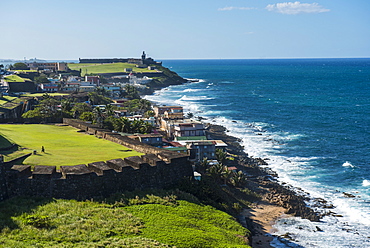 San Felipe del Morro, UNESCO World Heritage Site, San Juan, Puerto Rico, West Indies, Caribbean, Central America 