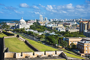 San Felipe del Morro, UNESCO World Heritage Site, San Juan, Puerto Rico, West Indies, Caribbean, Central America 