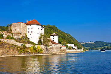 River Danube, Passau, Bavaria, Germany, Europe 