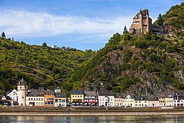 Castle Gutenfels above Kaub in the Rhine valley, Rhineland-Palatinate, Germany, Europe 