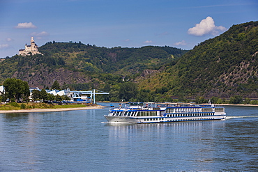 Cruise ship on the River Rhine, Germany, Europe