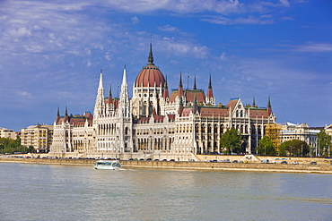 Parliament on the banks of the River Danube, Budapest, Hungary, Europe 