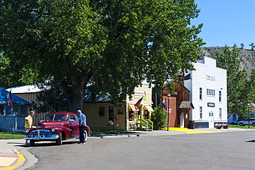 The town of Medora in the Roosevelt National Park, North Dakota, United States of America, North America