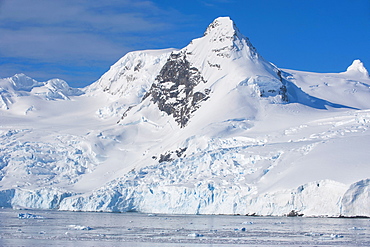 Glacier and icebergs in Cierva Cove, Antarctica, Polar Regions 