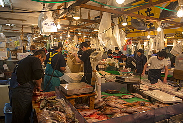 Tsukiji Fish Market, Tokyo, Japan, Asia