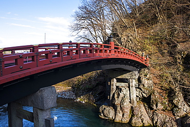 Shinkyo Bridge, UNESCO World Heritage Site, Nikko, Kanto, Japan, Asia