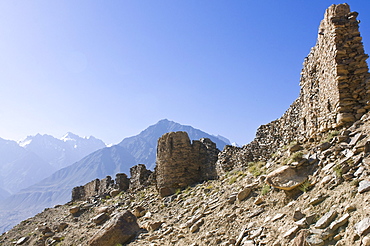 Yamchun fortress, Yamchun, Wakhan Valley, The Pamirs, Tajikistan, Central Asia, Asia