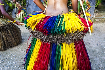 Stick dance from the tribal people of the island of Yap, Federated States of Micronesia, Caroline Islands, Pacific