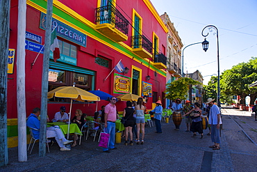 Colourful houses in La Boca neighbourhood in Buenos Aires, Argentina, South America