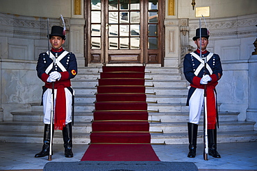 Traditional dressed guard, Buenos Aires, Argentina, South America