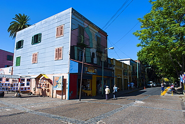 Colourful houses in La Boca neighbourhood in Buenos Aires, Argentina, South America