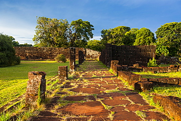 The Mission of San Ignacio Mini, UNESCO World Heritage Site, Argentina, South America 