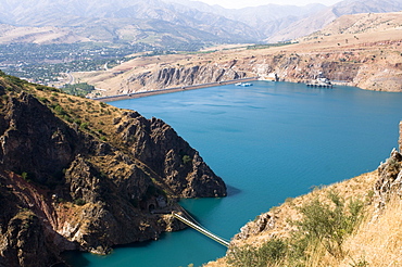 Chorvoq Reservoir at Ugam Chatkal National Park, Chimkar, Uzbekistan, Central Asia, Asia