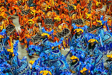 Samba Parade at the Carnival in Rio de Janeiro, Brazil, South America 